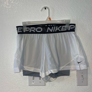 White/Grey Women’s Training Shorts